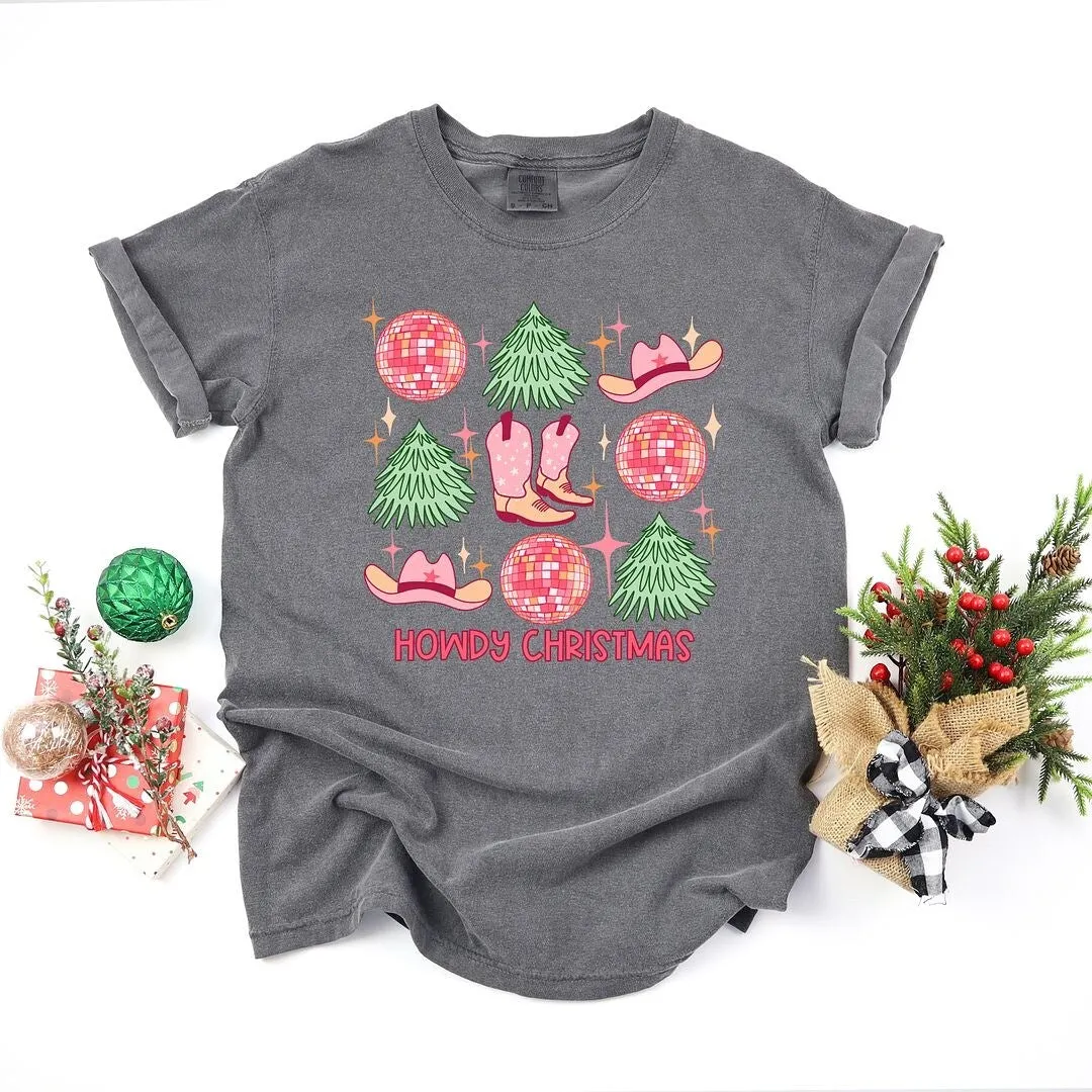 Cowgirl Christmas Collage Garment Dyed Tee sold by Zulily