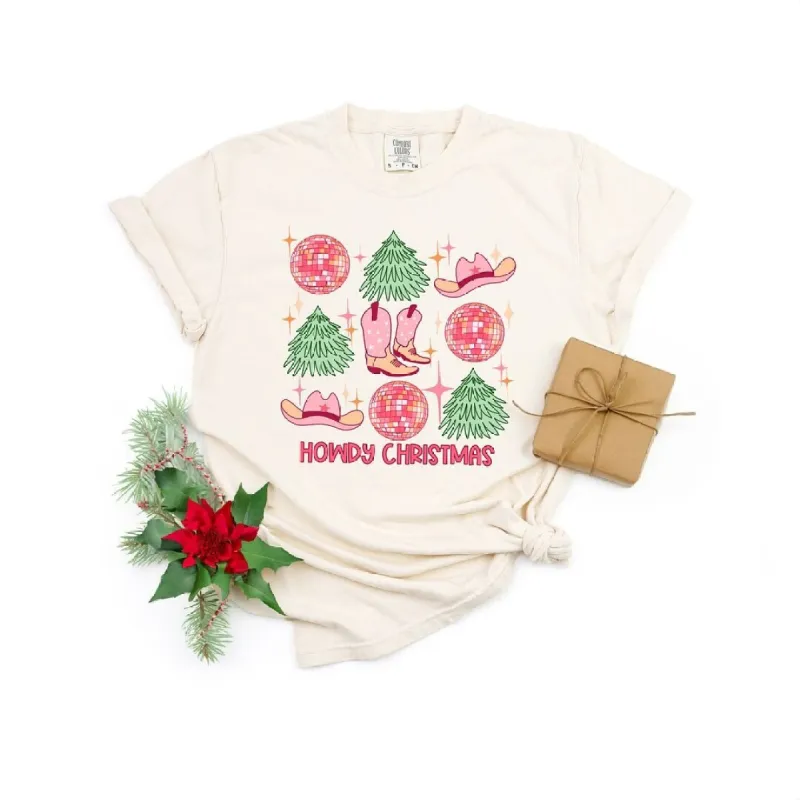 Cowgirl Christmas Collage Garment Dyed Tee sold by Zulily
