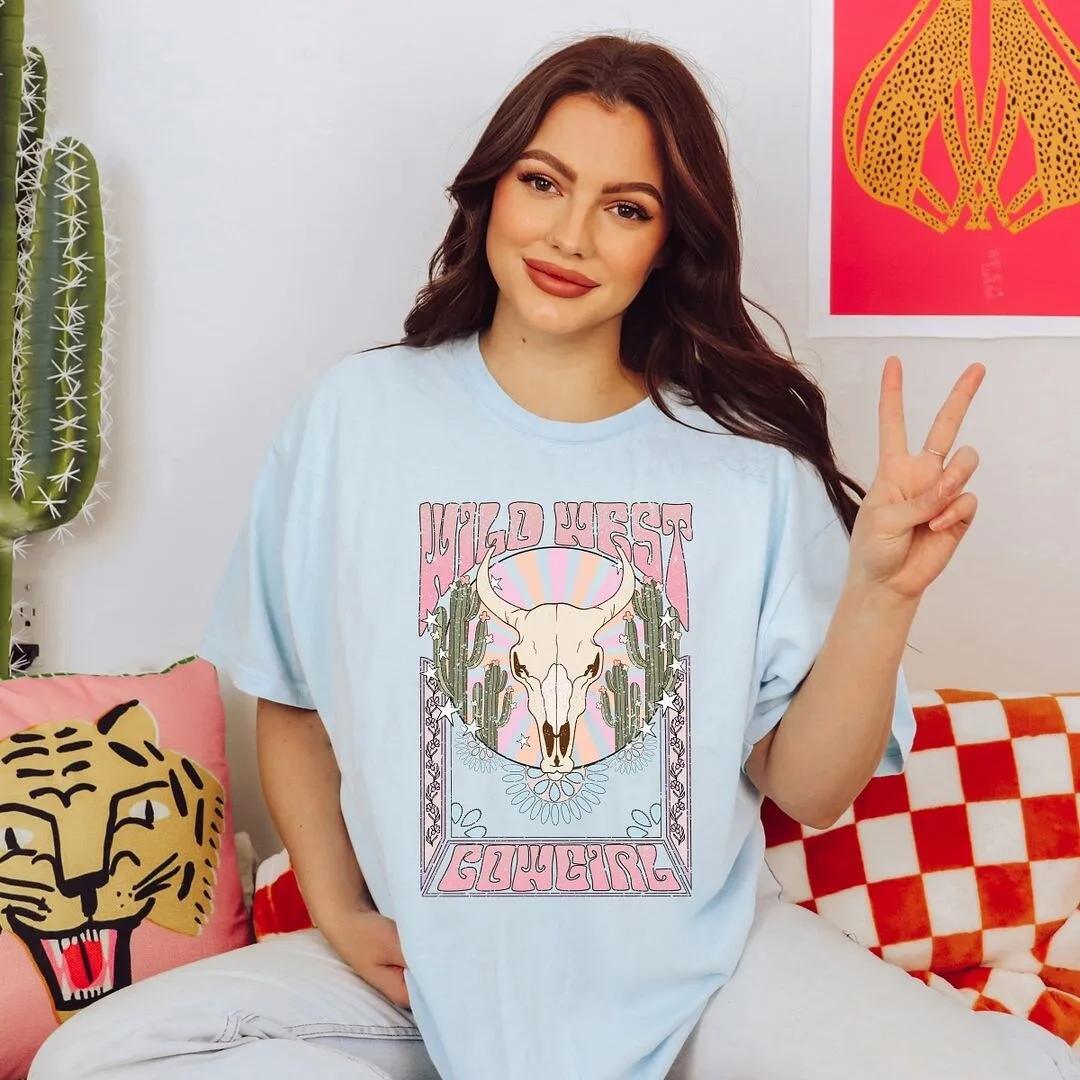 Wild West Cowgirl Garment Dyed Tee sold by Zulily product image thumbnail 2