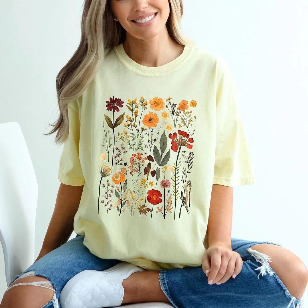 Vintage Pressed Flowers Garment Dyed Tee sold by Zulily product image thumbnail 2