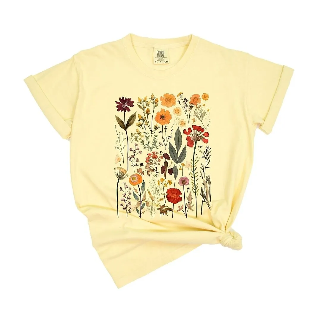 Vintage Pressed Flowers Garment Dyed Tee sold by Zulily