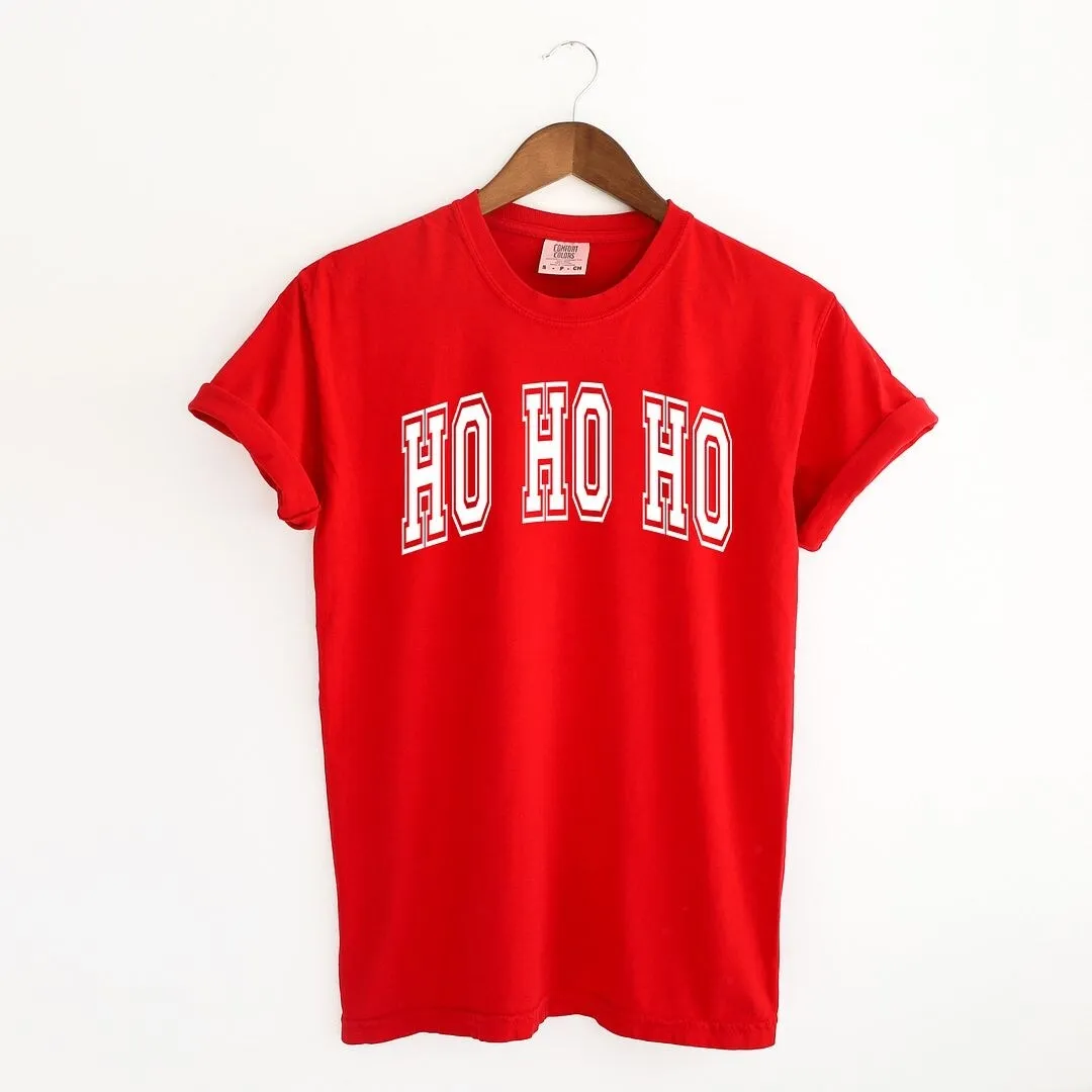 Ho Ho Ho Varsity Thick Outline Garment Dyed Tee sold by Zulily product image thumbnail 2