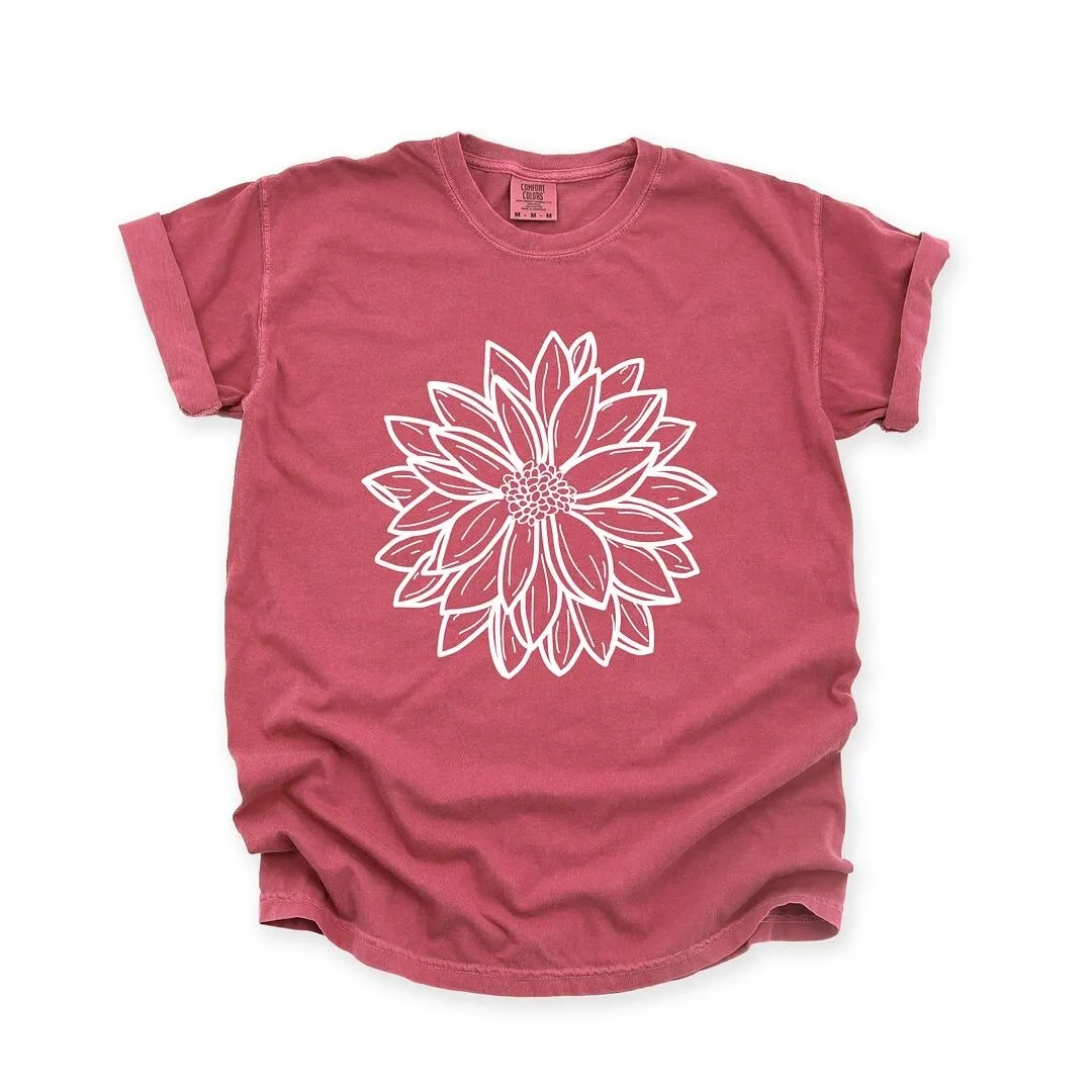 Dahlia Garment Dyed Tee sold by Zulily