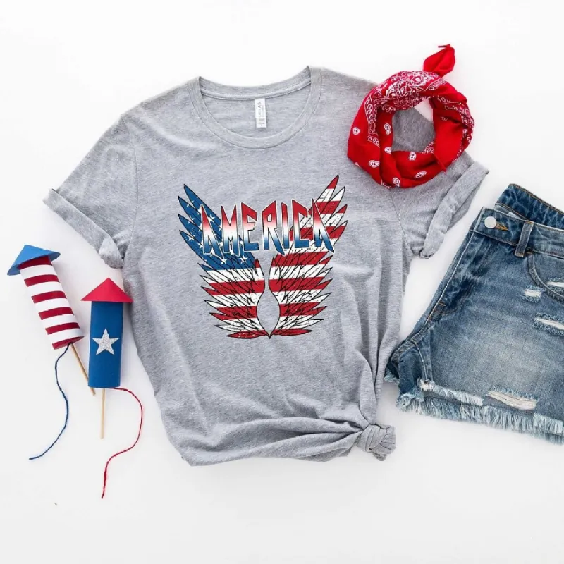 America Wings Short Sleeve Crewnneck Tee sold by Zulily