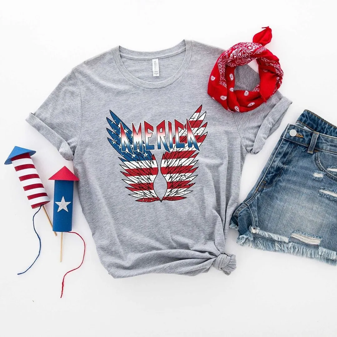 America Wings Short Sleeve Crewnneck Tee sold by Zulily