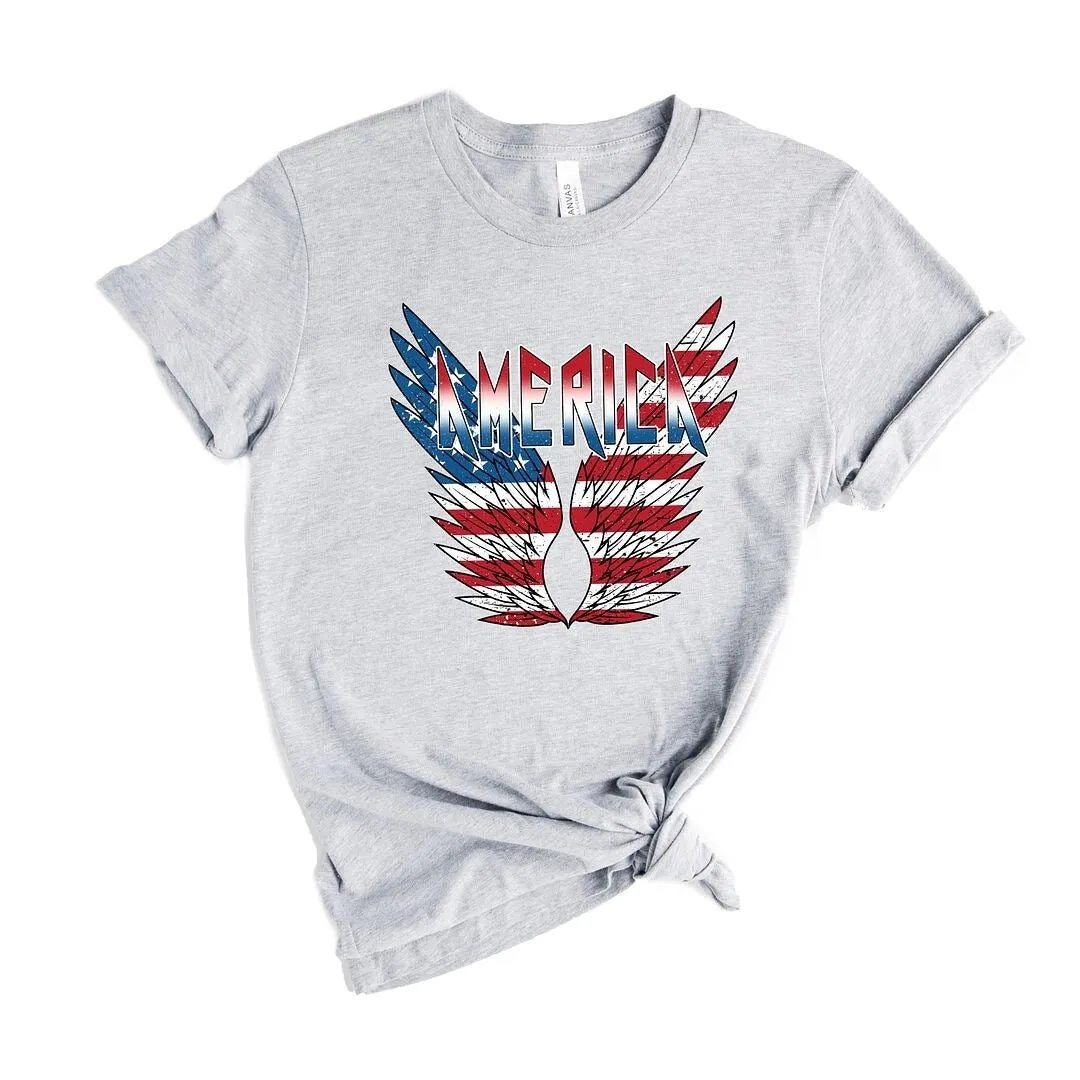 America Wings Short Sleeve Crewnneck Tee sold by Zulily product image thumbnail 2