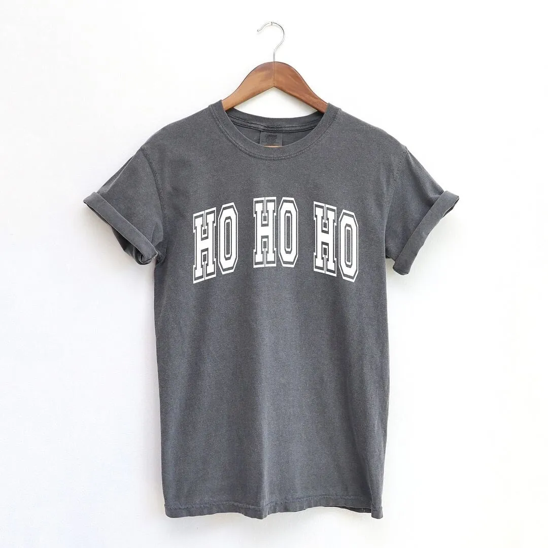 Ho Ho Ho Varsity Thick Outline Garment Dyed Tee sold by Zulily product image thumbnail 2