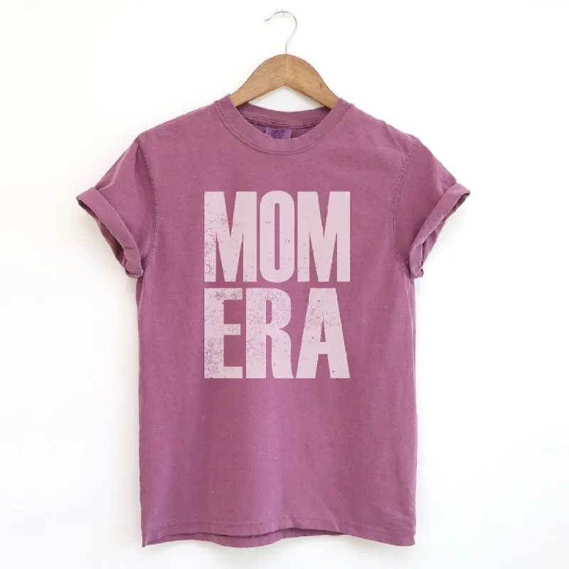 Mom Era Distressed Garment Dyed Tee sold by Zulily