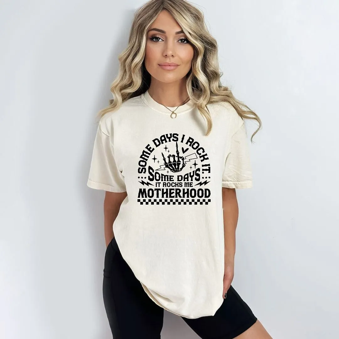 I Rock Motherhood Garment Dyed Tee sold by Zulily product image thumbnail 2