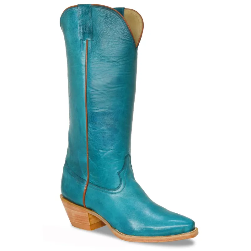 RedHawk Boot Co. Jolene Women's Western Snip Toe Boots in Blue sold by Zulily