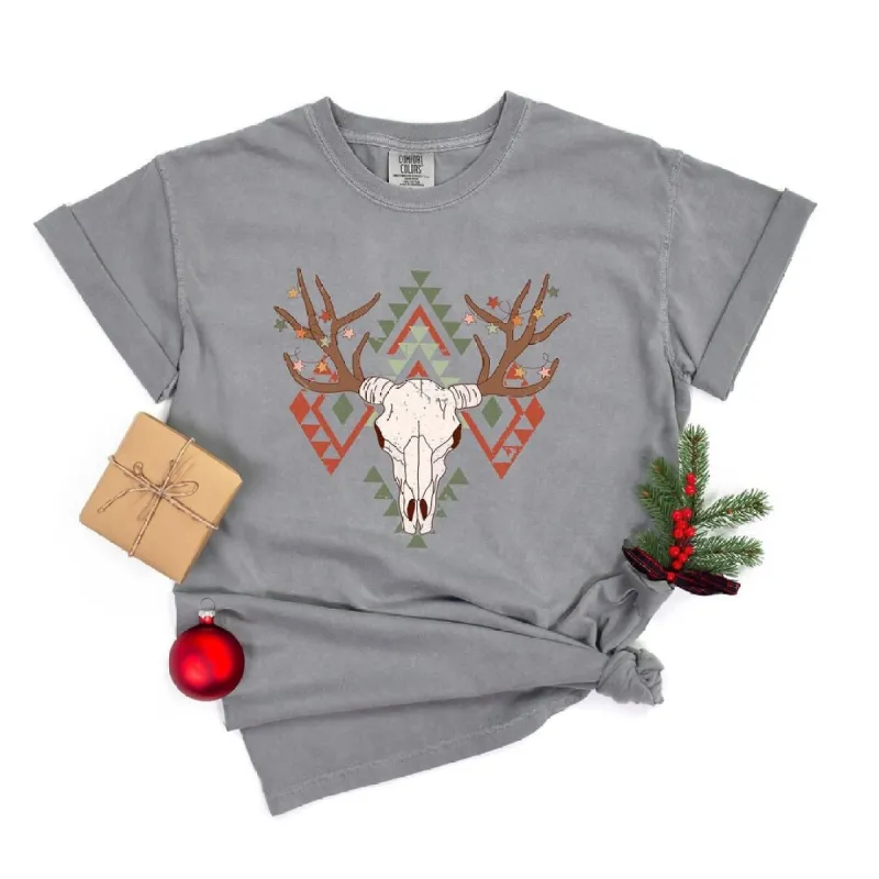 Christmas Bull Garment Dyed Tee sold by Zulily