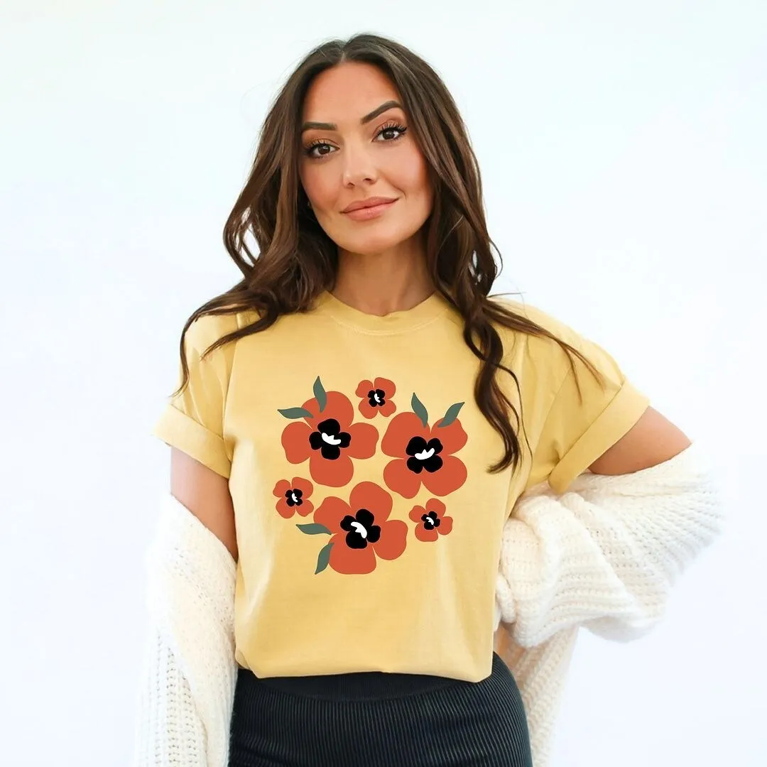 Red Poppies Garment Dyed Tee sold by Zulily product image thumbnail 2