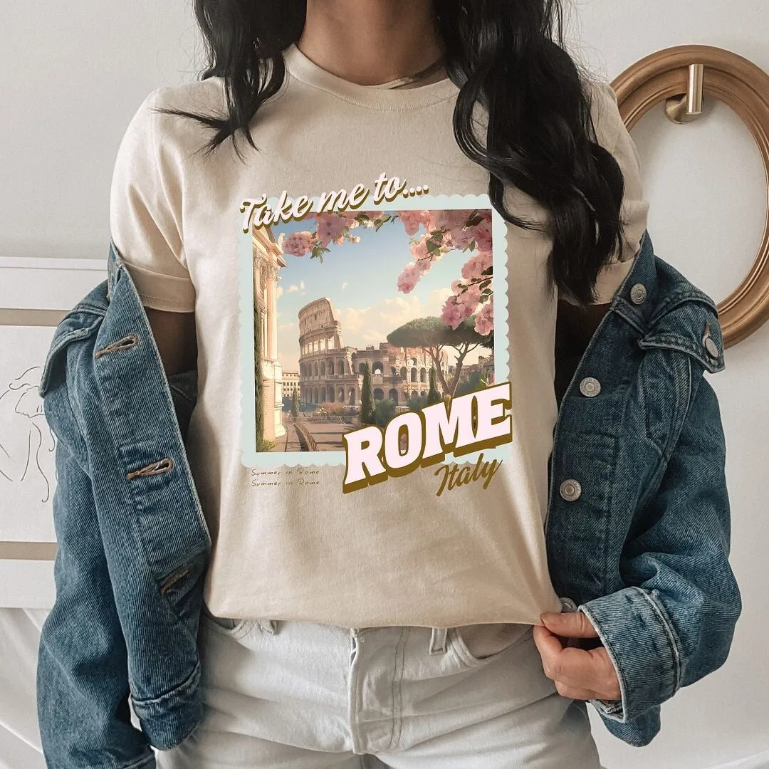 Take Me to Rome Short Sleeve Crewnneck Tee sold by Zulily product image thumbnail 3