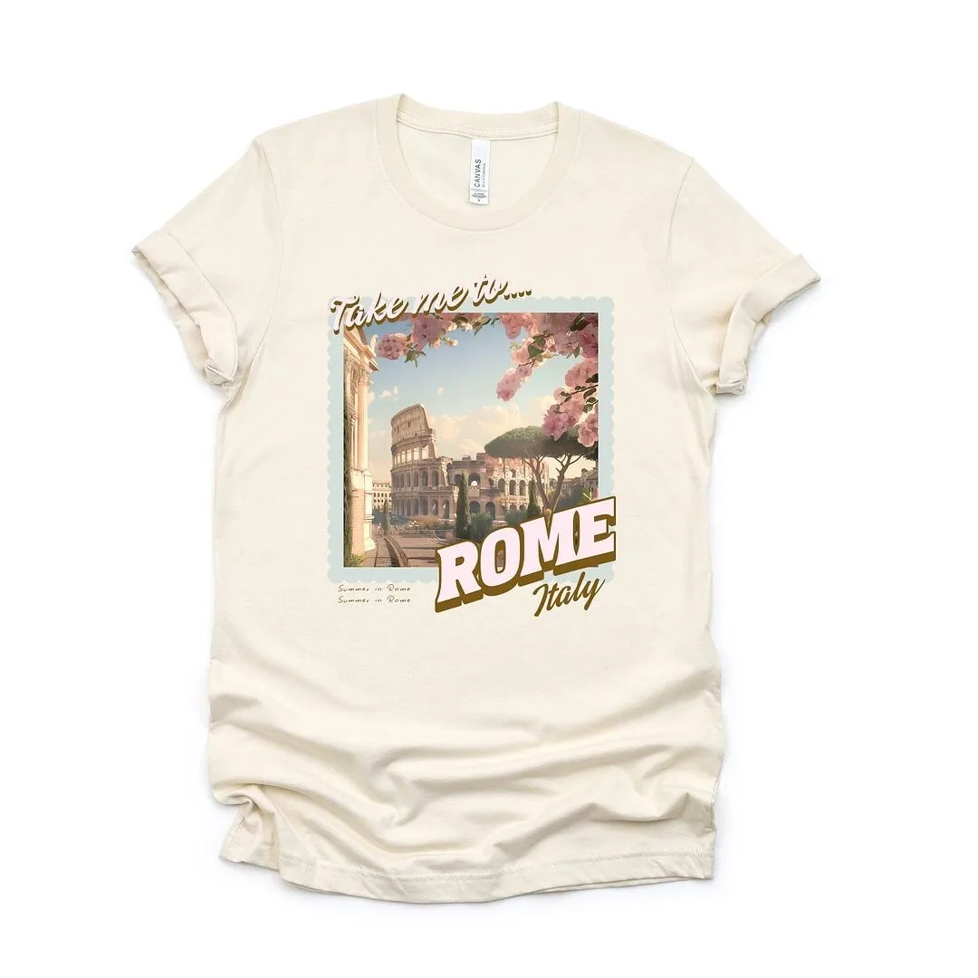 Take Me to Rome Short Sleeve Crewnneck Tee sold by Zulily product image thumbnail 2