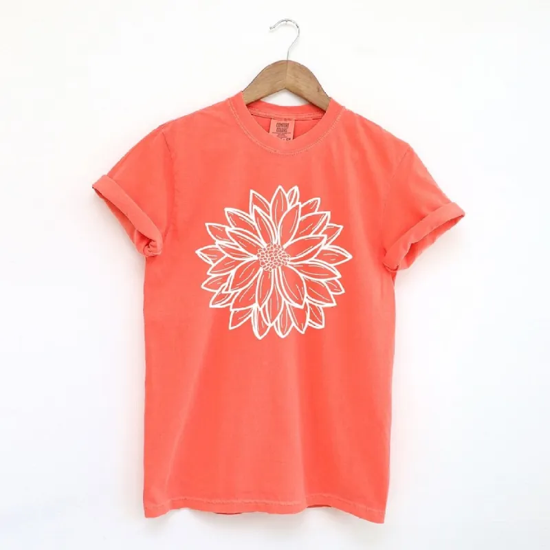 Dahlia Garment Dyed Tee sold by Zulily