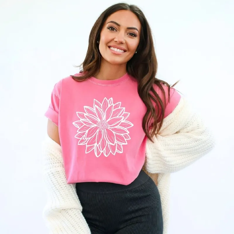 Dahlia Garment Dyed Tee sold by Zulily