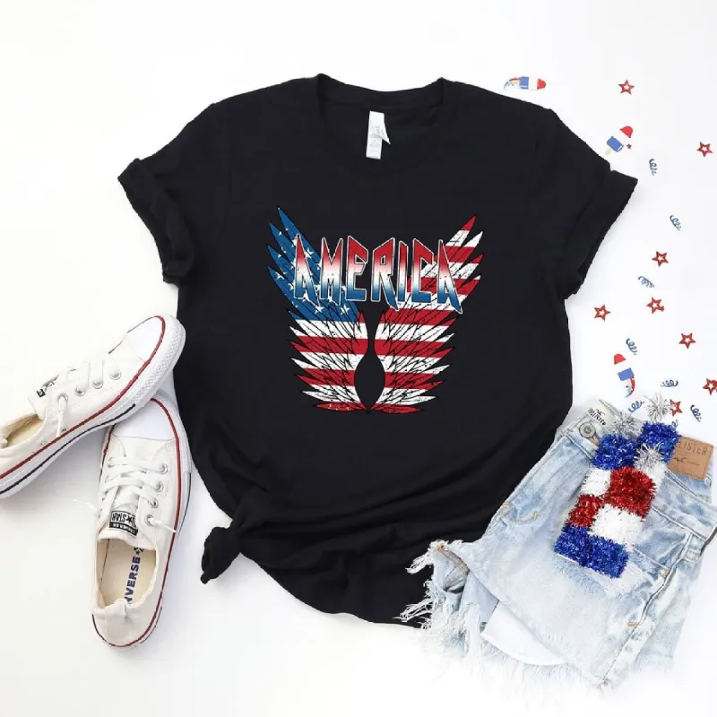 America Wings Short Sleeve Crewnneck Tee sold by Zulily