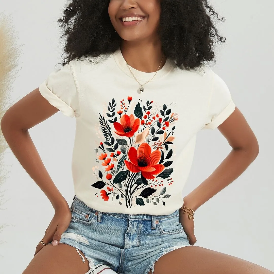 Rustic Flowers Garment Dyed Tee sold by Zulily product image thumbnail 2