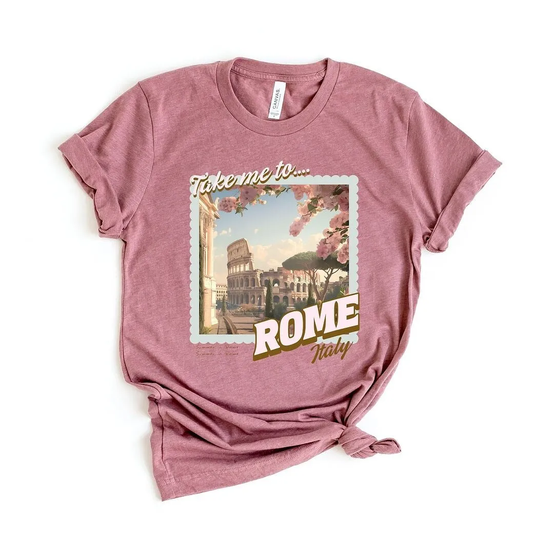 Take Me to Rome Short Sleeve Crewnneck Tee sold by Zulily product image thumbnail 2
