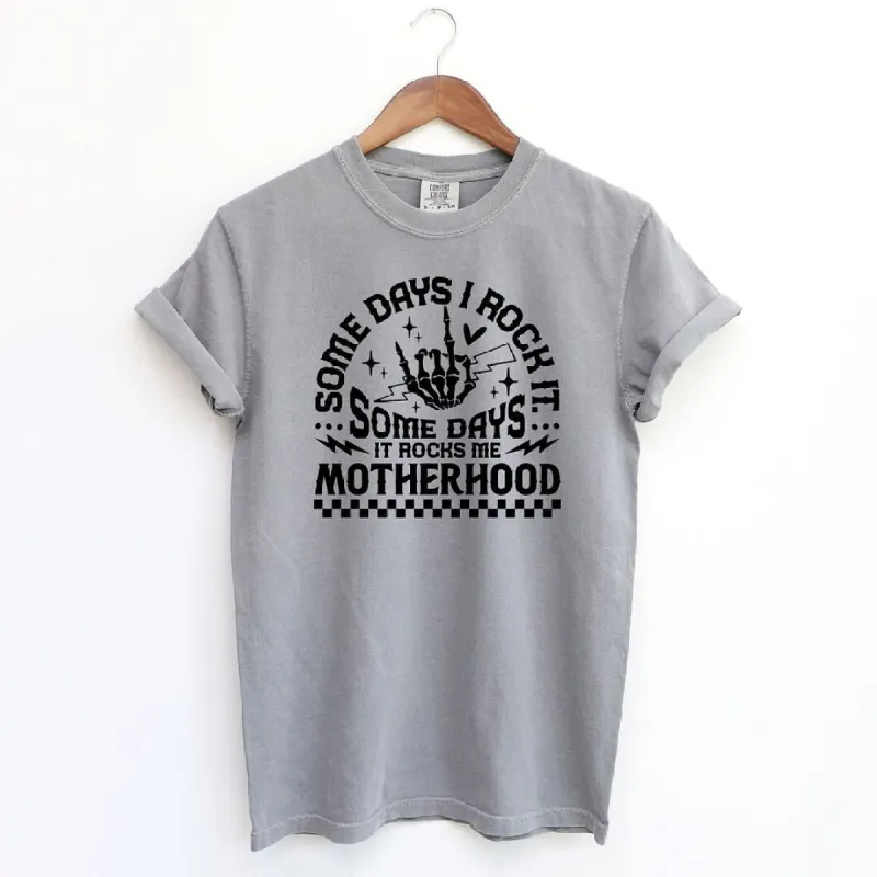 I Rock Motherhood Garment Dyed Tee sold by Zulily
