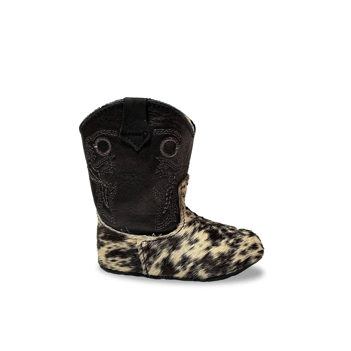 RedHawk Boot Co. Little Cowpokes Square Toe Booties in Black Speckled sold by Zulily product image thumbnail 2