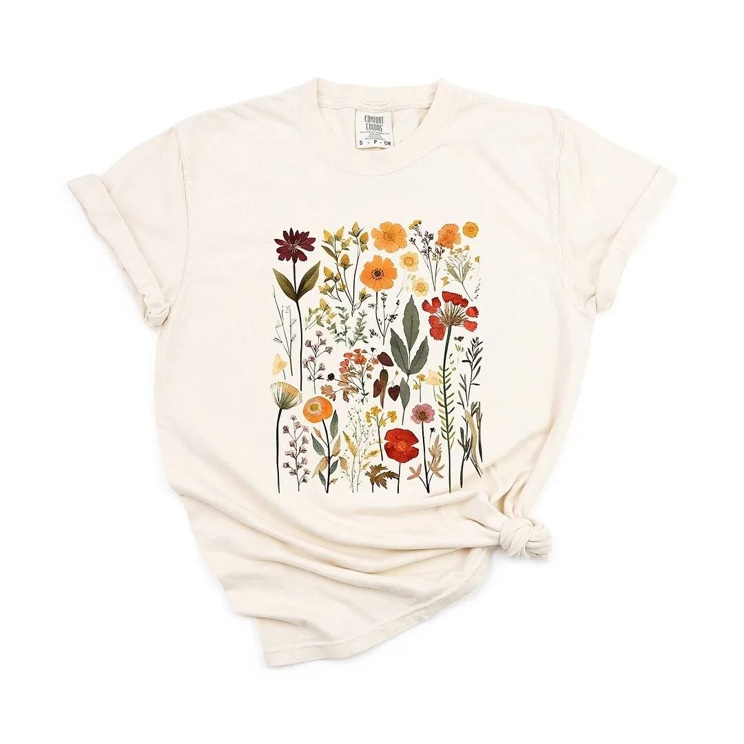 Vintage Pressed Flowers Garment Dyed Tee sold by Zulily