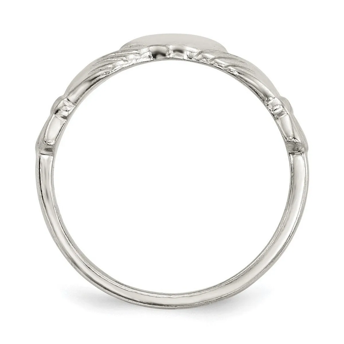 Curata 925 Sterling Silver Cubic Zirconia Irish Claddagh Celtic Ring sold by Zulily product image thumbnail 2