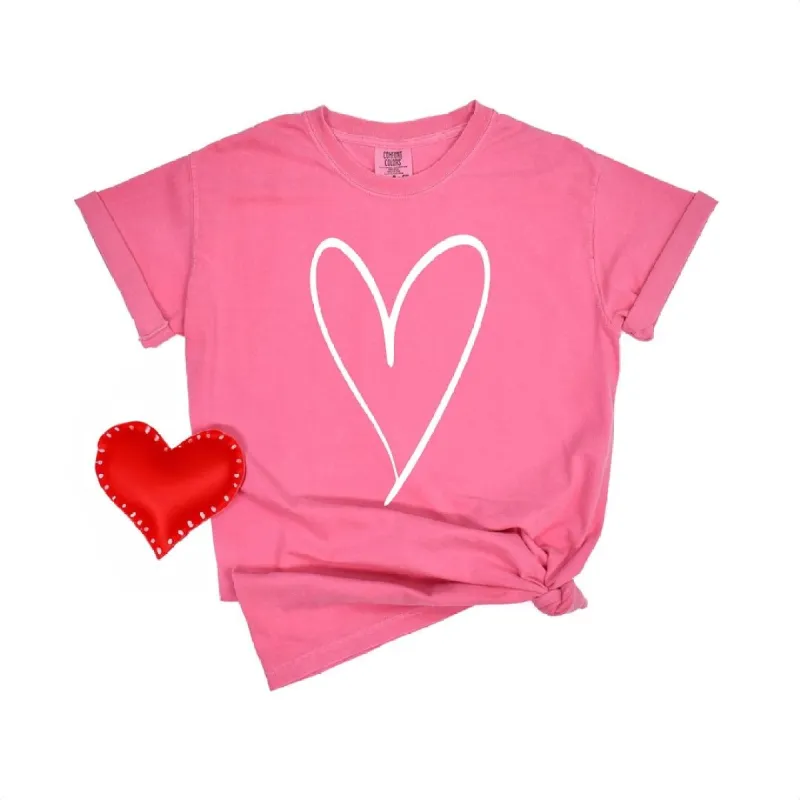 Hand Drawn Heart Garment Dyed Tee sold by Zulily