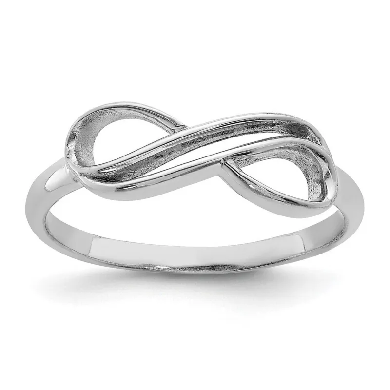 Curata 925 Sterling Silver Polished Overlap Infinity Ring sold by Zulily