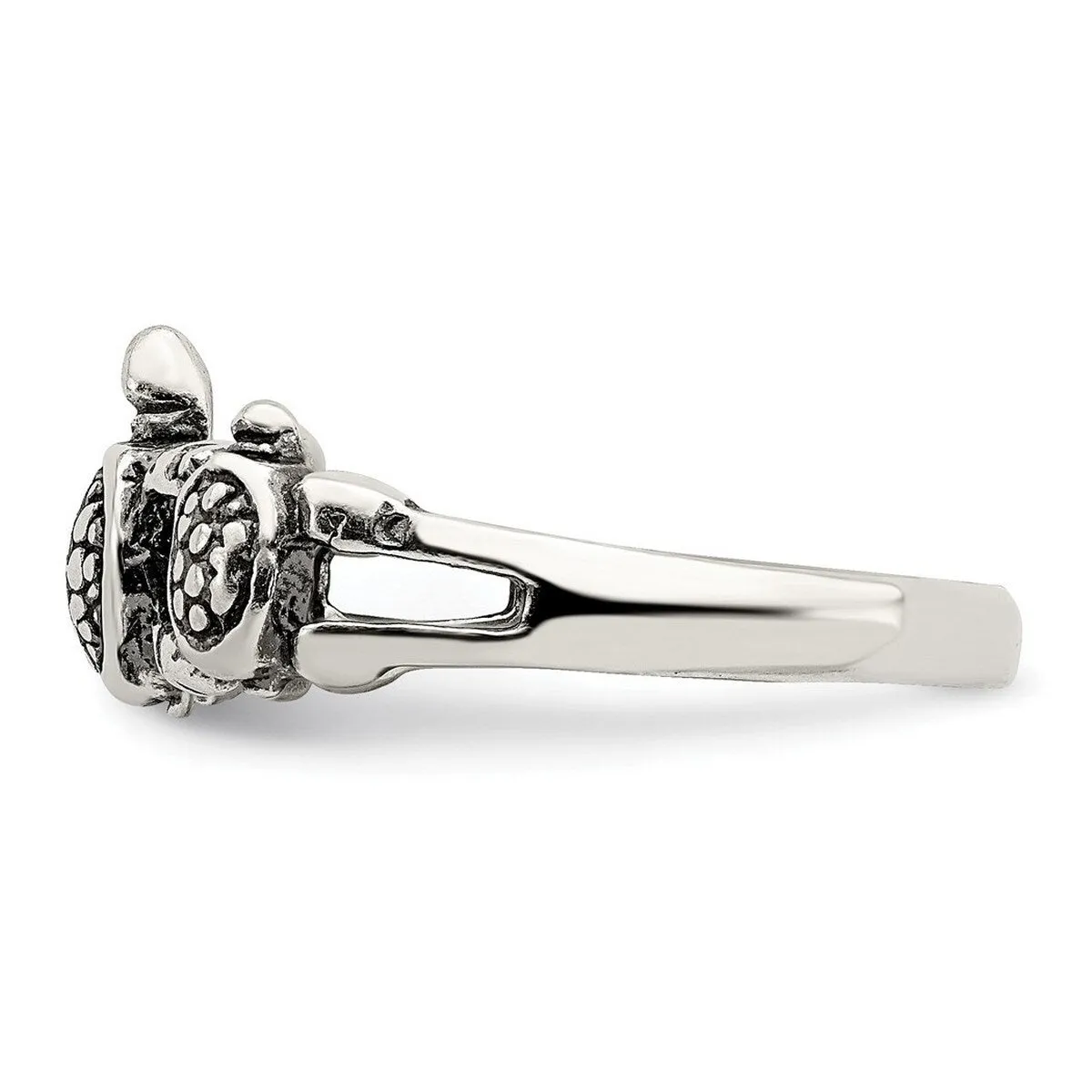 Curata 925 Sterling Silver Antiqued Triple Turtle Band Ring sold by Zulily product image thumbnail 4