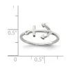 Curata 925 Sterling Silver Polished Sideways Anchor Ring sold by Zulily