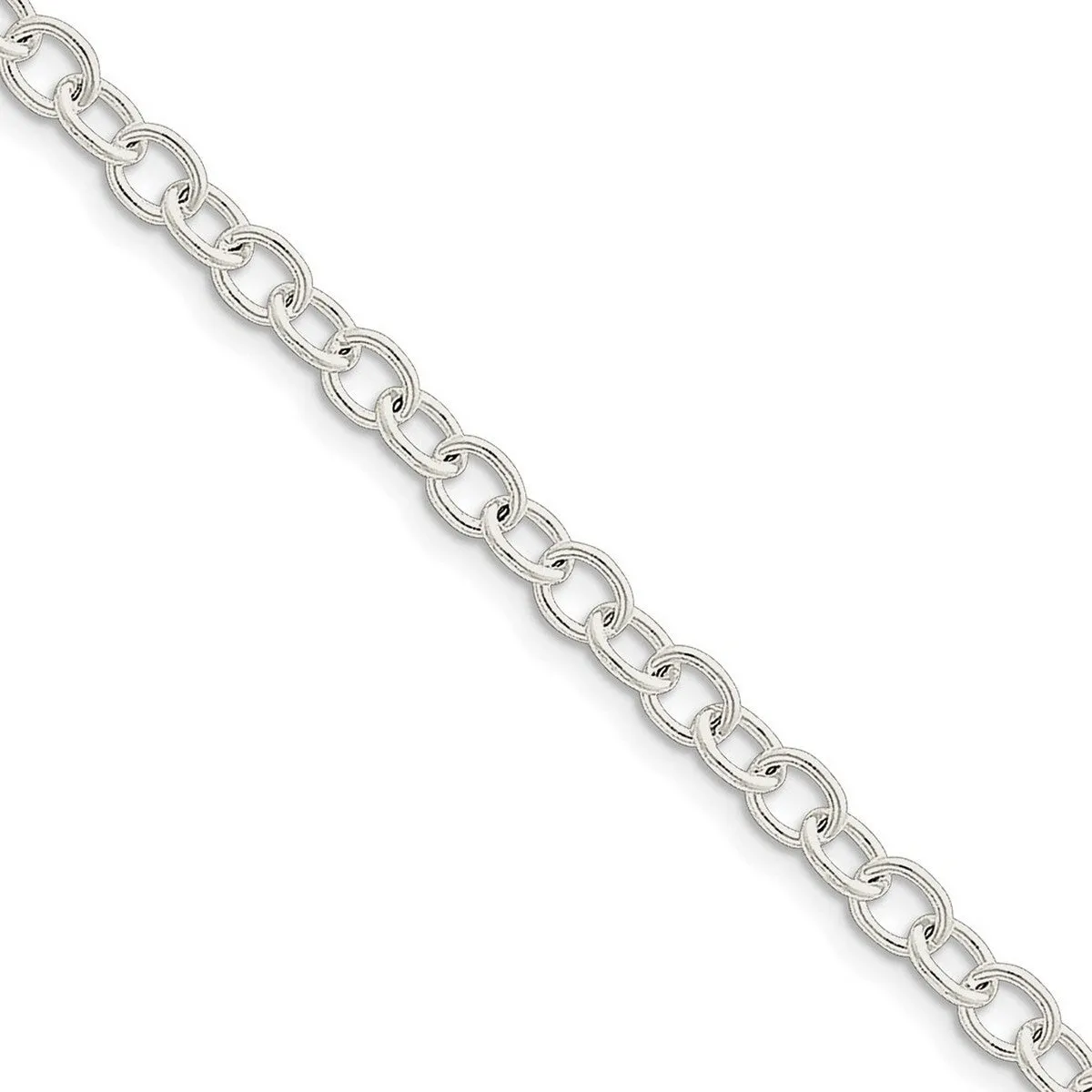 Curata 925 Sterling Silver 6mm Round Rolo Bracelet Options: 6.25" 7.25" sold by Zulily