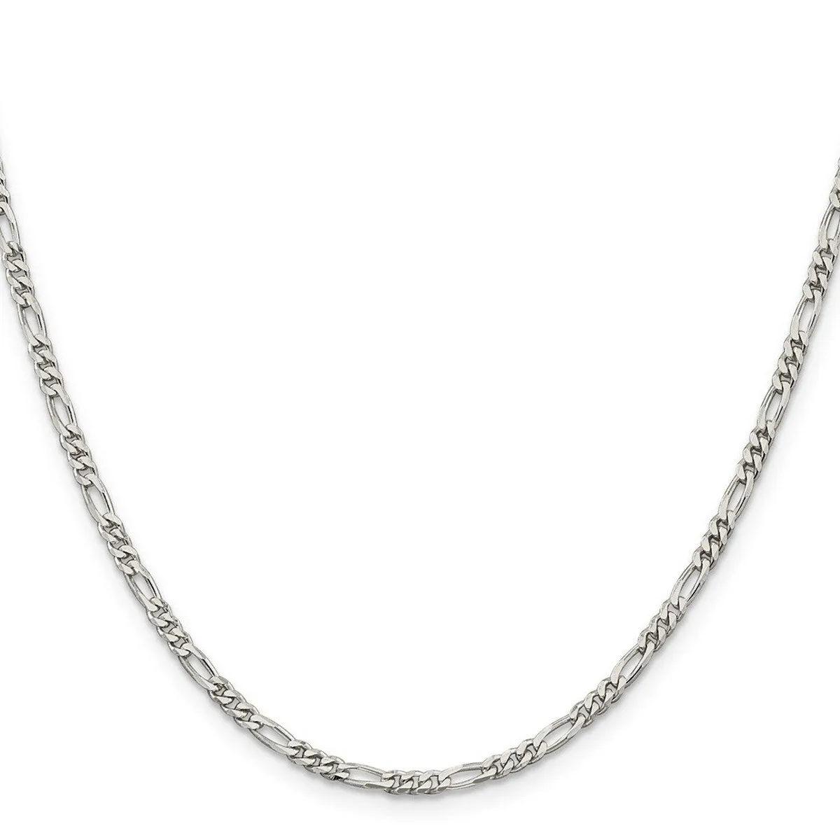 Curata 925 Sterling Silver Solid 3mm Figaro Chain Bracelet Options: 7" 8" sold by Zulily product image thumbnail 3