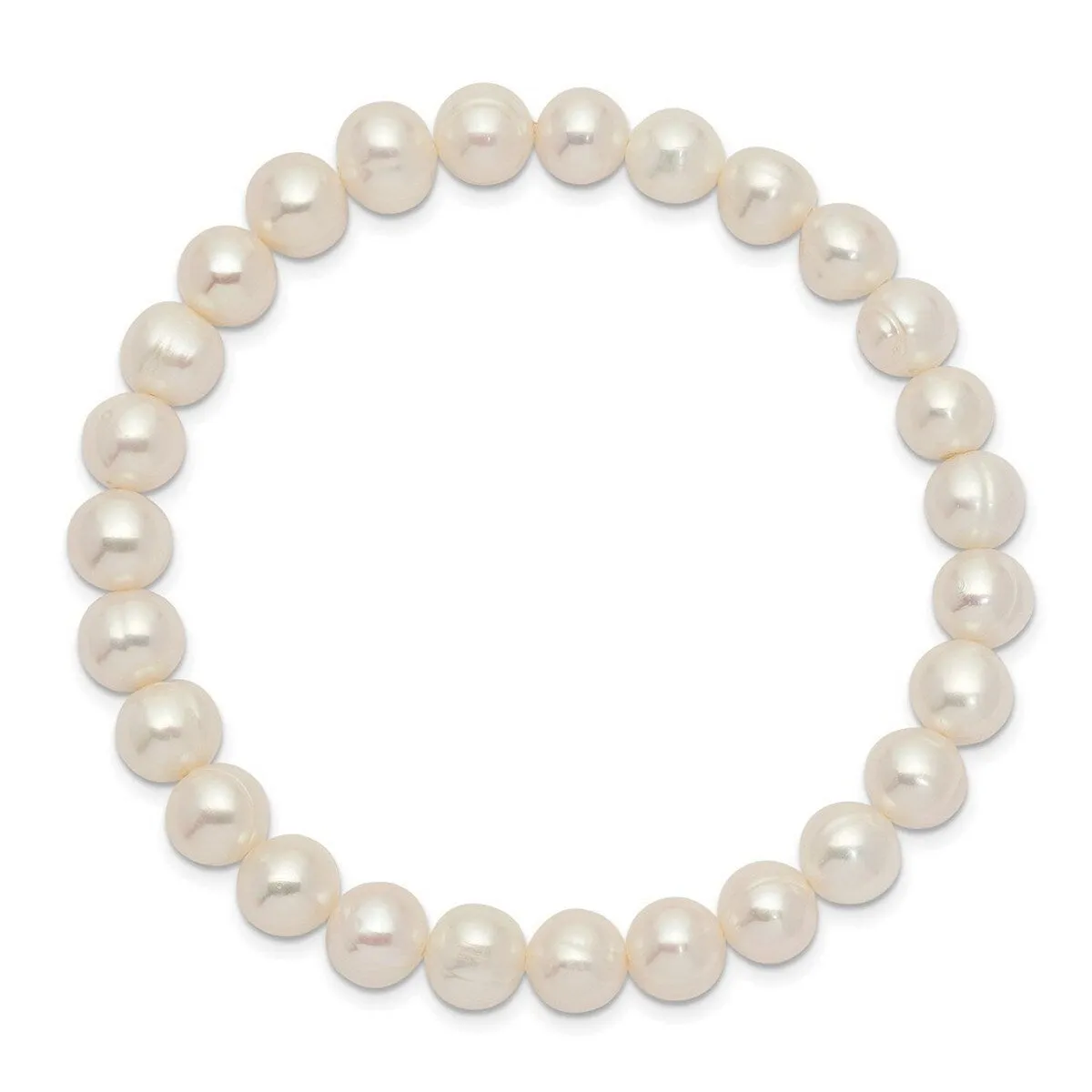 Curata 6-7mm White Cultured Pearl Stretch Bracelet sold by Zulily product image thumbnail 3