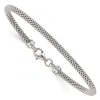 Curata 925 Sterling Silver 7" 3mm Mesh Popcorn Bangle Bracelet sold by Zulily