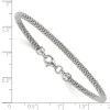 Curata 925 Sterling Silver 7" 3mm Mesh Popcorn Bangle Bracelet sold by Zulily