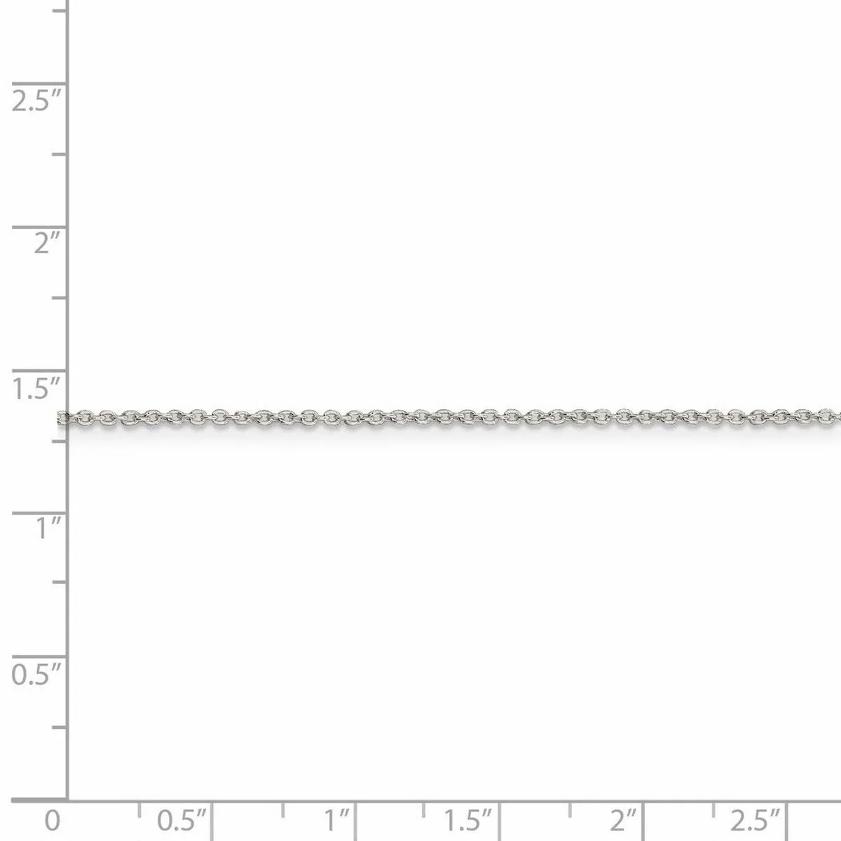 Curata 925 Sterling Silver 1.25mm Cable Chain Necklace Options: 16 18 20 22 24 26 28 30 36 sold by Zulily product image thumbnail 2