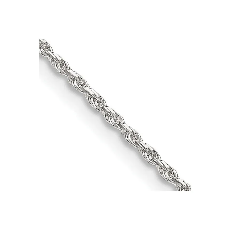 Curata 925 Sterling Silver 1.5mm Sparkle Cut Rope Chain Options: 16 18 20 22 24 26 28 30 36 sold by Zulily