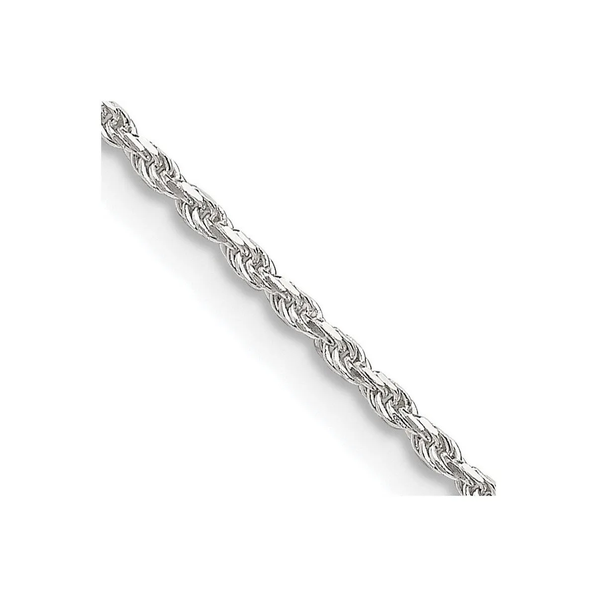 Curata 925 Sterling Silver 1.5mm Sparkle Cut Rope Chain Options: 16 18 20 22 24 26 28 30 36 sold by Zulily