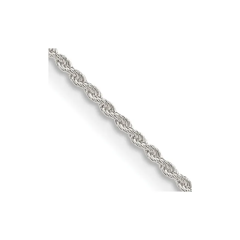 Curata 925 Sterling Silver 1.3mm Rope Chain Necklace Options: 16 18 20 22 24 30 sold by Zulily
