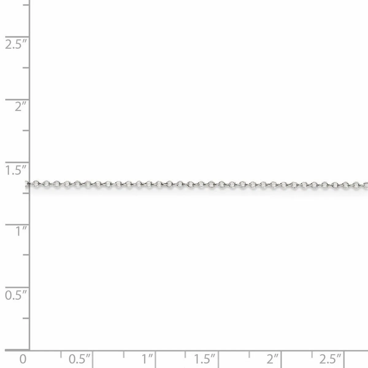 Curata 925 Sterling Silver Polished 1mm Cable Chain Necklace Lobster Claw sold by Zulily product image thumbnail 2