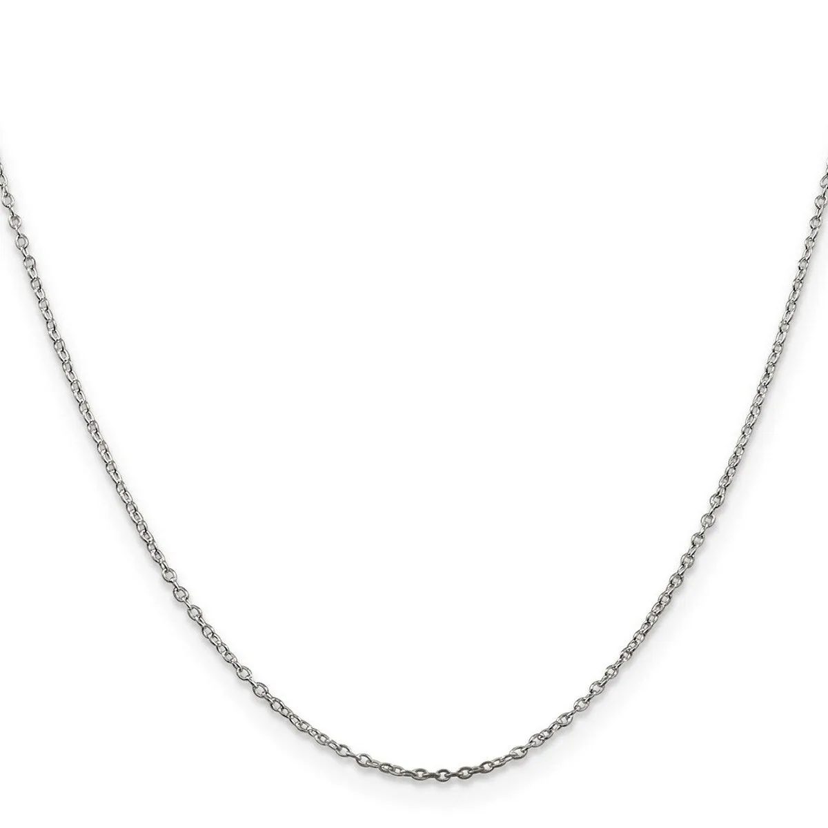 Curata 925 Sterling Silver Polished 1mm Cable Chain Necklace Lobster Claw sold by Zulily product image thumbnail 3
