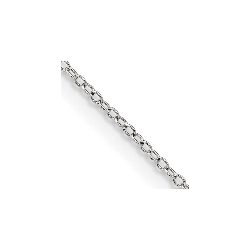 Curata 925 Sterling Silver Polished 1mm Cable Chain Necklace Lobster Claw sold by Zulily