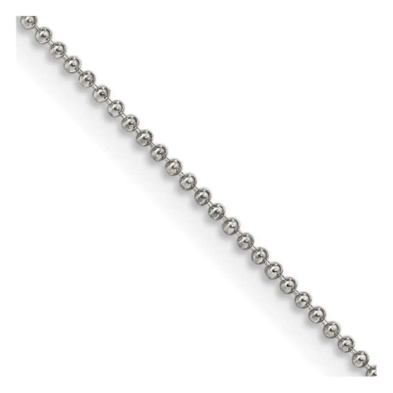 Curata 925 Sterling Silver 1mm Beaded Necklace Options: 16 18 20 24 sold by Zulily