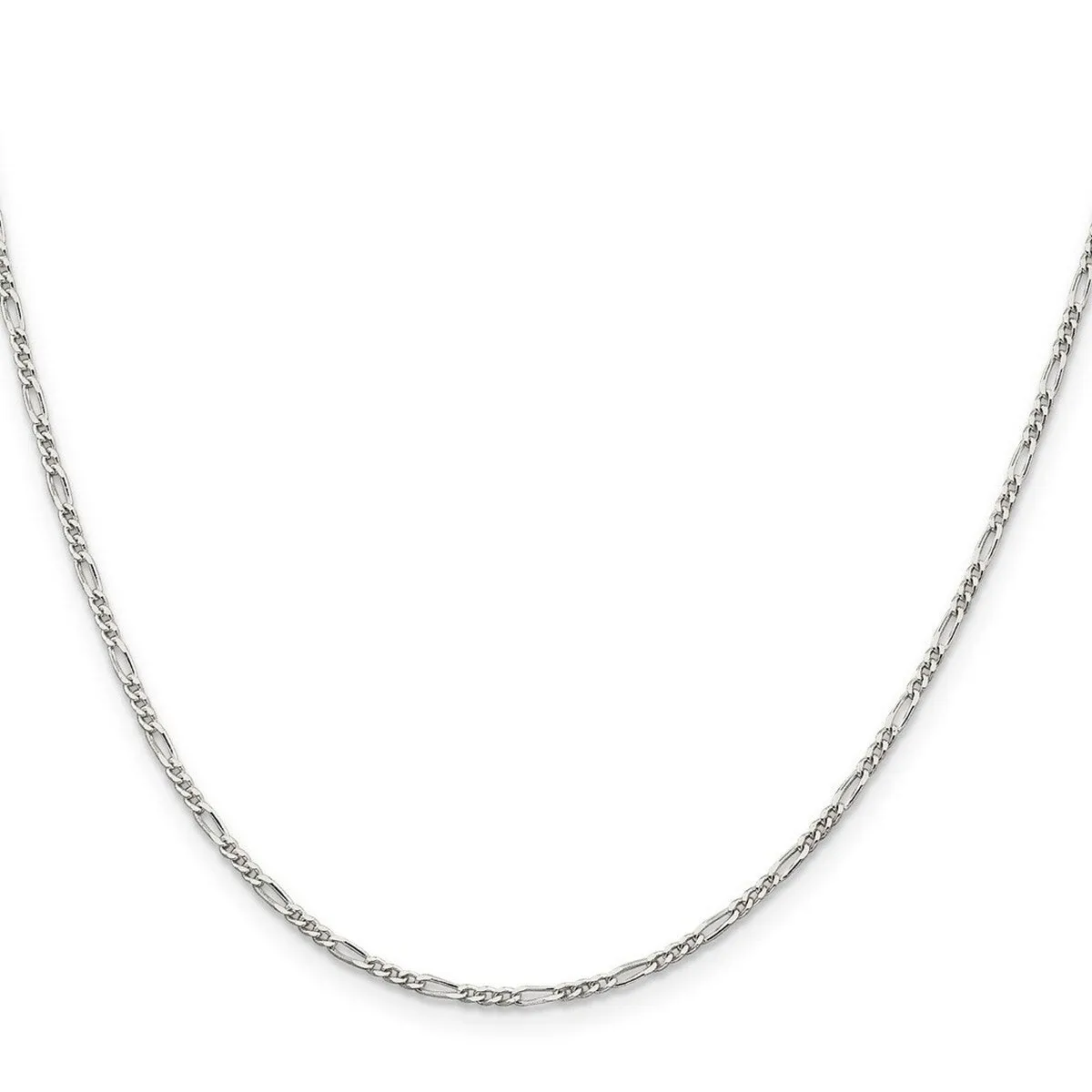 Curata 925 Sterling Silver Polished 1.75mm Figaro Chain Necklace Options: 16 18 20 22 24 sold by Zulily product image thumbnail 3