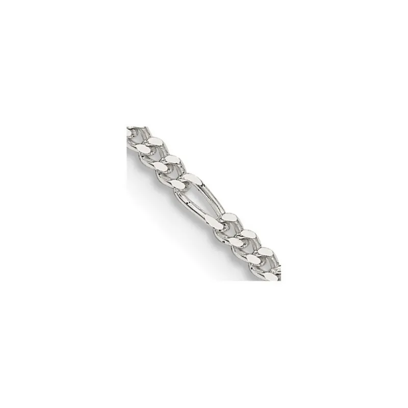 Curata 925 Sterling Silver Polished 1.75mm Figaro Chain Necklace Options: 16 18 20 22 24 sold by Zulily