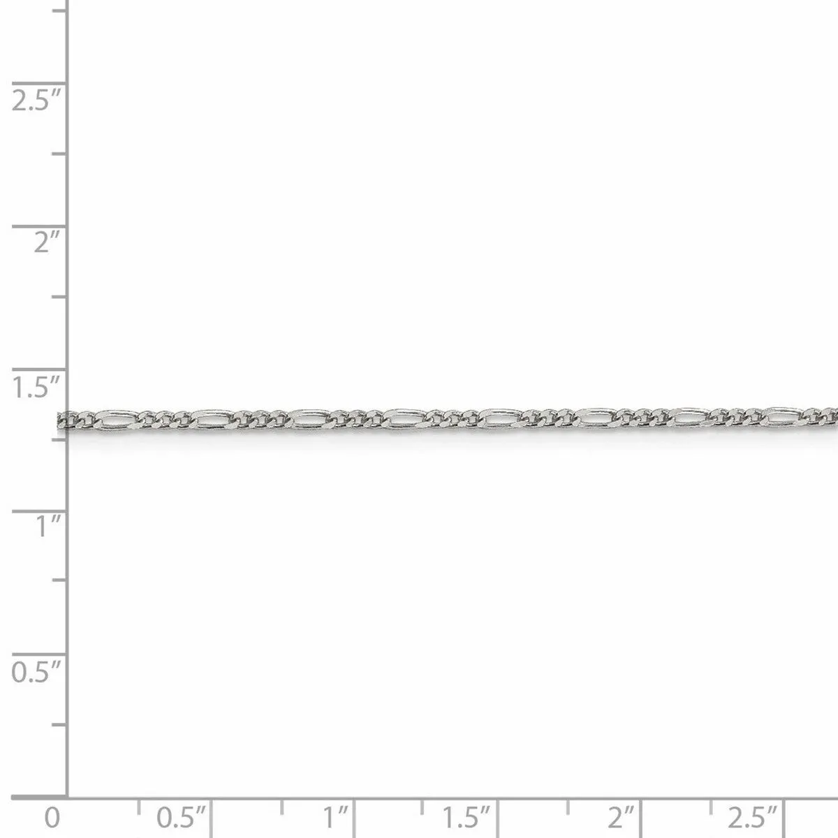 Curata 925 Sterling Silver Polished 1.75mm Figaro Chain Necklace Options: 16 18 20 22 24 sold by Zulily product image thumbnail 2