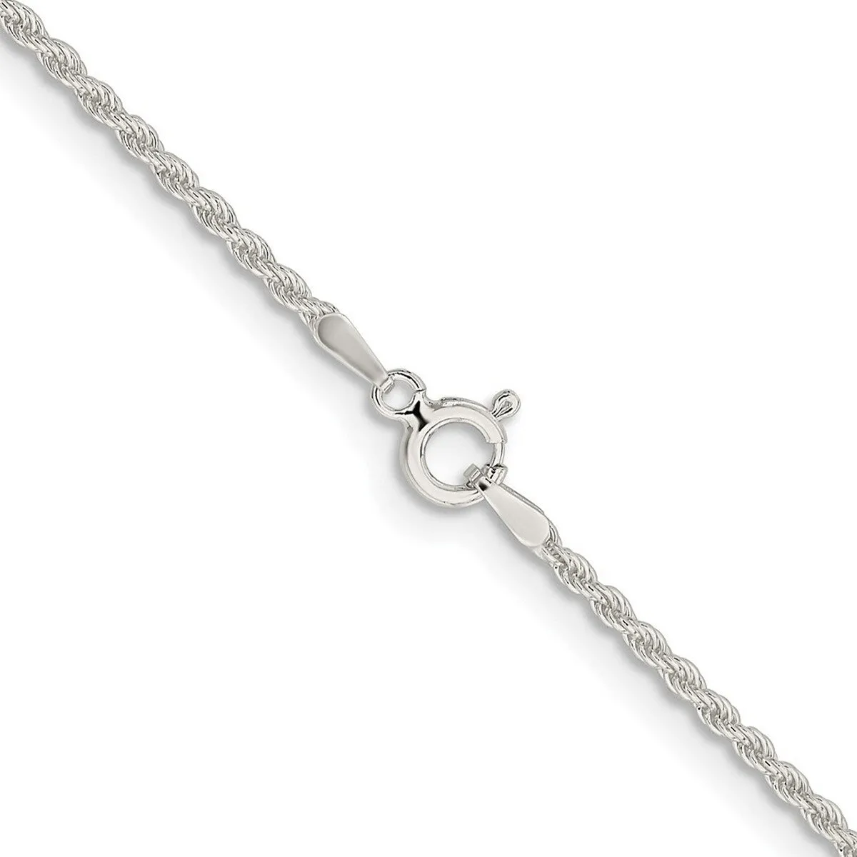 Curata 925 Sterling Silver 1.8mm Rope Chain Necklace Options: 16 18 20 22 24 30 sold by Zulily product image thumbnail 4