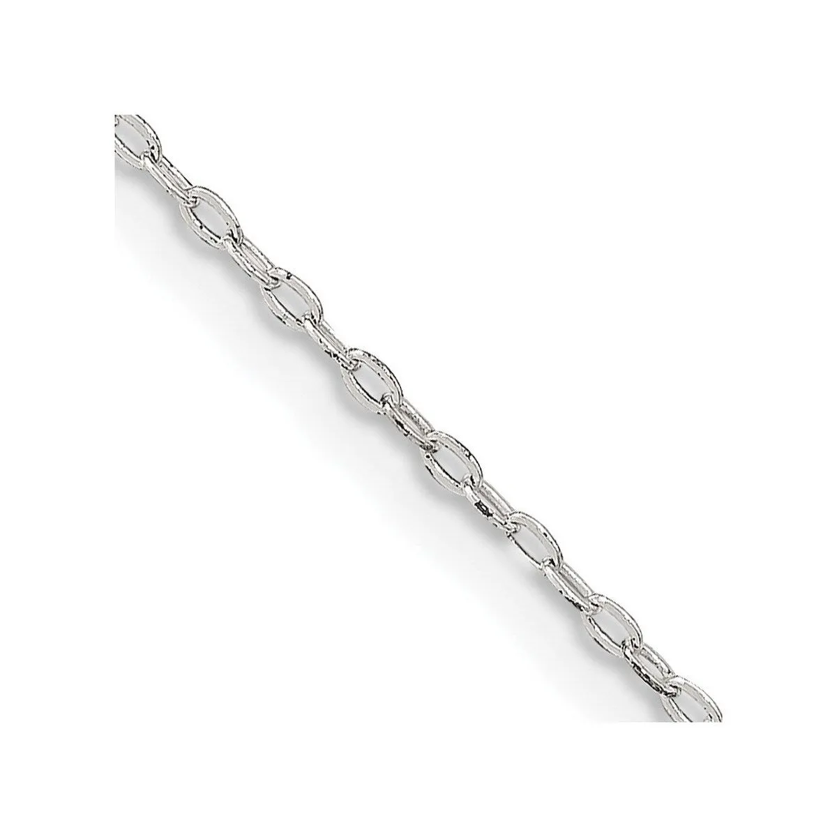 Curata 925 Sterling Silver 1.4mm Beveled Oval Cable Chain Necklace Options: 16 18 20 24 30 sold by Zulily