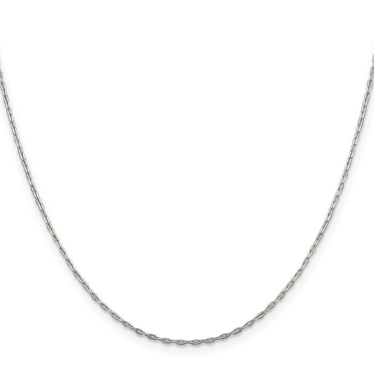 Curata 925 Sterling Silver 1.4mm Beveled Oval Cable Chain Necklace Options: 16 18 20 24 30 sold by Zulily product image thumbnail 3
